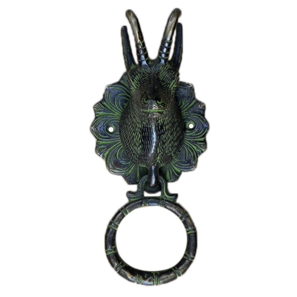 IndianShelf 1 Piece Multicolor Deer Bronze Door Knocker Gift for New Home