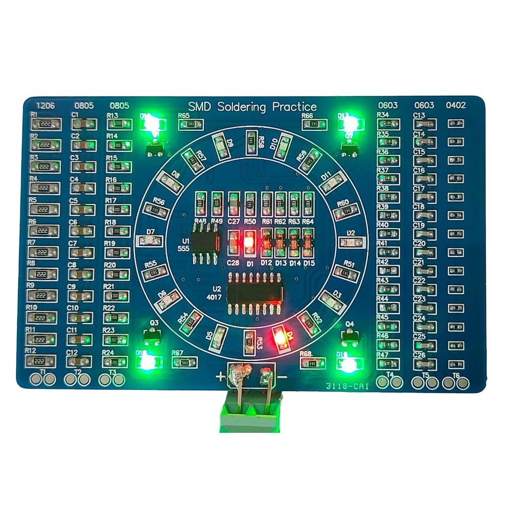 Gikfun Soldering Practice DIY Kit, SMD SMT Welding Practice Soldering Skill Training Board EK7026