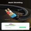 UGREEN 1/8 to 1/4 Stereo Cable 3.5mm TRS to 6.35mm Audio Cable Guitar to Aux Male Cord with Zinc Alloy Housing and Nylon Braid for Guitar, Laptop, Home Theater Devices, Speaker and Amplifiers 3.3FT view 2