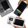Gecko Travel Tech Phone Wallet - Stick On Card Holder Wallet for Cell Phones - Adhesive Card Pocket for Credit Cards and Money - Sticker for Cases - Phone Stand - BLACK BLACK view 2