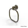 Allied Brass 2016T-ABR Continental Collection Towel Ring with Twist Accents, Antique Brass view 1