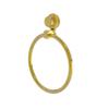 Allied Brass 416T-PB Venus Collection Towel Ring with Twist Accent, Polished Brass view 1