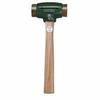 Split Head Hammer, 6.5 lb Head, 2-3/4 in dia Face, 14 in Handle, Green/Natural, Rawhide view 1