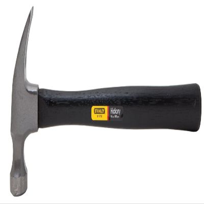 Wood Handle Nail Hammer, High Carbon Steel, Hickory, 12-3/4 in L, 16 oz