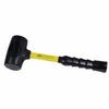 Power Drive Dead Blow Hammer, 4 lb Head, 2-3/4 in dia Face, 15.5 in Handle, Black/Yellow view 1