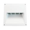 We-ef Lighting Recessed Wall Mount Luminair Light Fixture, CFL, Die-Cast, Path Lighting, Landscape Lighting, White Finish view 1