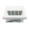 We-ef Lighting Recessed Wall Mount Luminair Light Fixture, CFL, Die-Cast, Path Lighting, Landscape Lighting, White Finish view 2