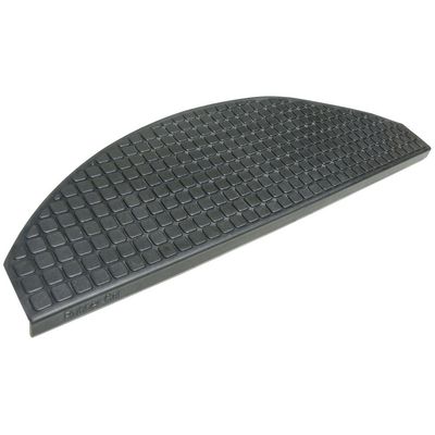 Rubber-Cal Block-Grip Non-Slip Rubber Tread Stair Mats (6 Pack), Black, 9.75" x 29.75" (10-104-011-6pk)