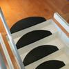 Rubber-Cal Block-Grip Non-Slip Rubber Tread Stair Mats (6 Pack), Black, 9.75" x 29.75" (10-104-011-6pk) view 4