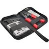 TRIPP LITE 4-Piece Network Installer Tool Kit, Cable Tester, Crimper, LSA Punchdown Tool & Stripper RJ11 RJ12 RJ45 (T016-004-K) view 1
