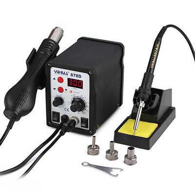 MicroSpareparts Mobile Hot air gun w. nozzles