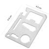 Stainless Steel 11 in 1 Beer Opener Survival Card Tool Fits Perfect in Your Wallet (5 pack) view 2