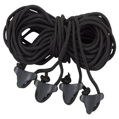 ALPS Mountaineering Tent Guy Ropes, Set of 4 (Black)