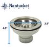 Nantucket Sinks 3-1/2 Kitchen Drain Assembly Kit for Standard Kitchen Sinks view 2