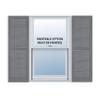Exterior Solutions Standard Louver Exterior Vinyl Shutter, Paintable (Pair), 15 Inch x 51 Inch view 1
