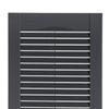 Exterior Solutions Standard Louver Exterior Vinyl Shutter, Dark Gray (Pair), 15 Inch x 67 Inch view 2