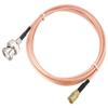 DHT Electronics RF coaxial Coax Cable Assembly BNC Male to SMB Female 48'' view 1