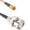 DHT Electronics RF coaxial Coax Cable Assembly BNC Male to SMB Female 48'' view 3