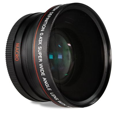 HDStars 58MM 0.43x Wide Angle Conversion Lens with Macro Close-Up Attachment for Canon Digital SLR Cameras