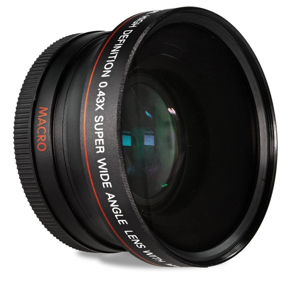 HDStars 58MM 0.43x Wide Angle Conversion Lens with Macro Close-Up Attachment for Canon Digital SLR Cameras