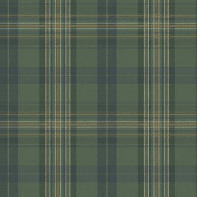 Chesapeake MAN330212 Austin Plaid Wallpaper, Green