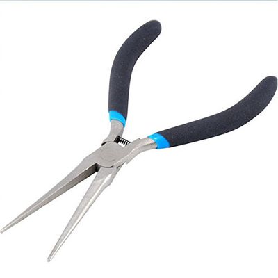 6" Long Nose Leather/Paracord Pliers (Stainless Steel)