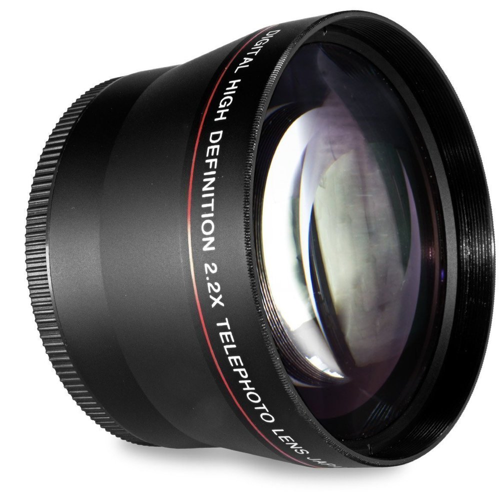 58MM 2.2x Telephoto Conversion Lens for Canon EOS Rebel T6s, T6i, SL1, T5, T5i, T4i, T3, T3i, T1i, T2i, XSI, XS, XTI, XT, 70D, 60D, 60Da, 50D, 40D, 30D, 20D, 10D, 7D, (100D, 300D, 350D, 400D, 450D, 500D, 550D, 600D, 650D, 700D, 750D, 760D, 1000D, 110