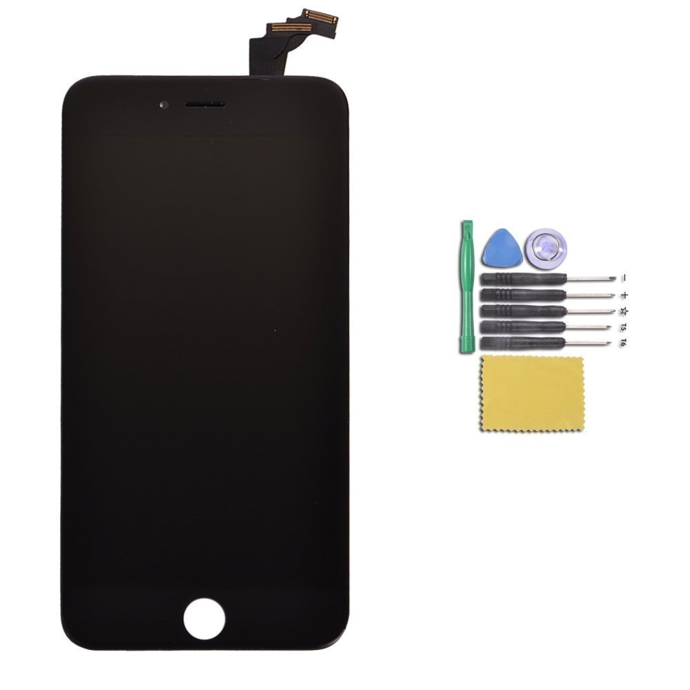 PCATEC LCD Display Touch Screen Digitizer Assembly for iPhone 6 Plus 5.5" (Black)