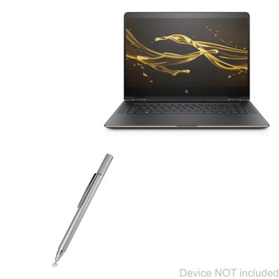 BoxWave Stylus Pen Compatible with HP Spectre X360 - FineTouch Capacitive Stylus, Super Precise Stylus Pen - Metallic Silver