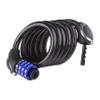 Pro Iron 5Foot Braided Steel Bike & Motorcycle Lock 4-Digit Combination, LED Light, Heavy Duty, Anti-Pick & Drill, Easy Peel/Use view 3