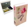 EIOUMAX Pink Rose Book Safe Lock Box with 2 Keys, Metal Hidden Storage Secret Compartment for Cash and Jewelry, Diversion Fake Cover for Home, Travel, and Bookshelf Decor view 2