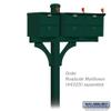 Salsbury Industries 4378GRN Arm Kit Replacement for Deluxe Post for 2 Roadside Mailboxes, Green view 4