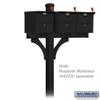 Salsbury Industries 4378BLK Arm Kit Replacement for Deluxe Post for 2 Roadside Mailboxes, Black view 4