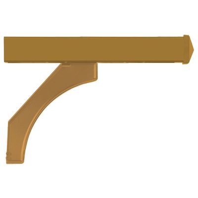 Salsbury Industries 4378D-BRS Arm Kit Replacement for Deluxe Post for 2 Designer Roadside Mailboxes, Brass