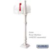 Salsbury Industries 4897WHT Arm Kit Replacement for Classic Mailbox Post, 1 Sided, White view 4