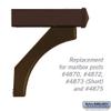 Salsbury Industries 4877BRZ Arm Kit Replacement for Deluxe Post for 1 Mailbox, Bronze view 2