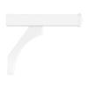 Salsbury Industries 4878WHT Arm Kit Replacement for Deluxe Post for 2 Mailboxes, White view 1