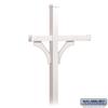 Salsbury Industries 4878WHT Arm Kit Replacement for Deluxe Post for 2 Mailboxes, White view 3