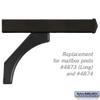 Salsbury Industries 4878BLK Arm Kit Replacement for Deluxe Post for 2 Mailboxes, Black view 2