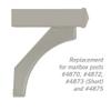 Salsbury Industries 4877NIC Arm Kit Replacement for Deluxe Post for 1 Mailbox, Nickel view 2
