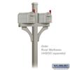 Salsbury Industries 4877NIC Arm Kit Replacement for Deluxe Post for 1 Mailbox, Nickel view 4