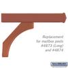 Salsbury Industries 4878COP Arm Kit Replacement for Deluxe Post for 2 Mailboxes, Copper view 2