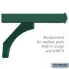 Salsbury Industries 4878GRN Arm Kit Replacement for Deluxe Post for 2 Mailboxes, Green view 2