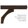 Salsbury Industries 4878BRZ Arm Kit Replacement for Deluxe Post for 2 Mailboxes, Bronze view 2