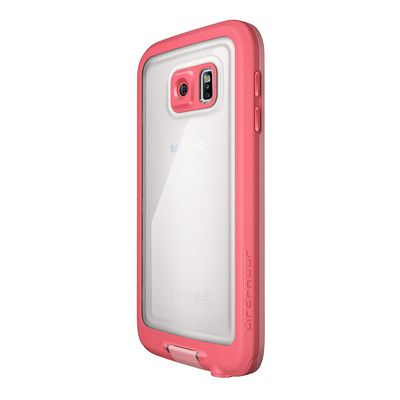 LifeProof FR SERIES Waterproof Case for Samsung Galaxy S6 - Retail Packaging - CUTBACK CORAL (CORAL/CANDY PINK)