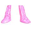 The outdoor camping Men and Women's Rain Proof Shoes Cover Rain Shoes Galoshes (Pink, M) view 2