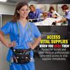 Kangapak Nurse Fanny Pack Multi Compartment Waist Organizer Tool Bag for Students, Practitioners & Medical Professionals (Seal Gray) view 4