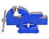Yost Vises Tool 4-Inch Workshop Duty Bench Vise, Model BV-4, with 120-Degree Swivel Base, Blue view 2