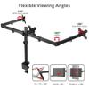 SIIG Articulating Triple Monitor Desk Mount Desk Mount, Black (CE-MT0R12-S3) view 4