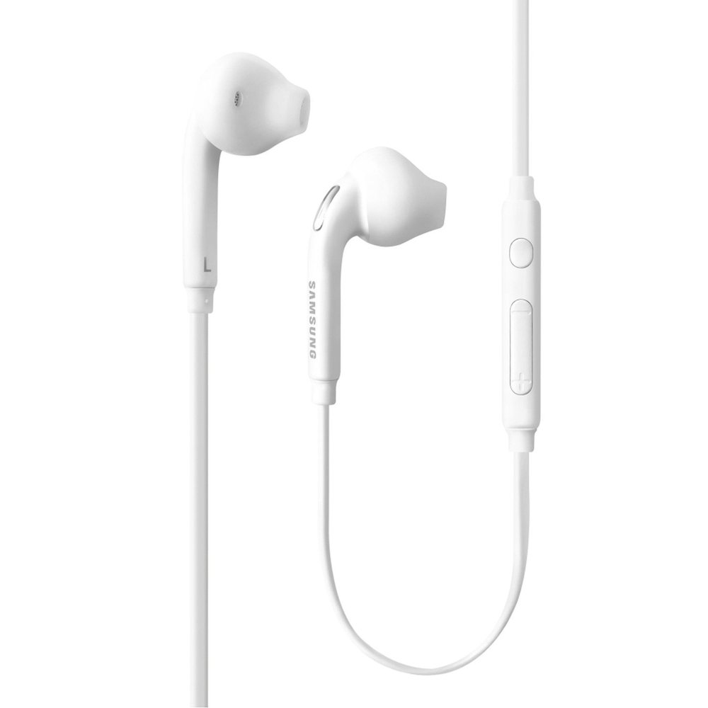 Samsung 3.5mm Earbud Stereo Quality Headphones for Galaxy S6 / S6 Edge EO-EG920LW - Comes with Extra Eal Gels!